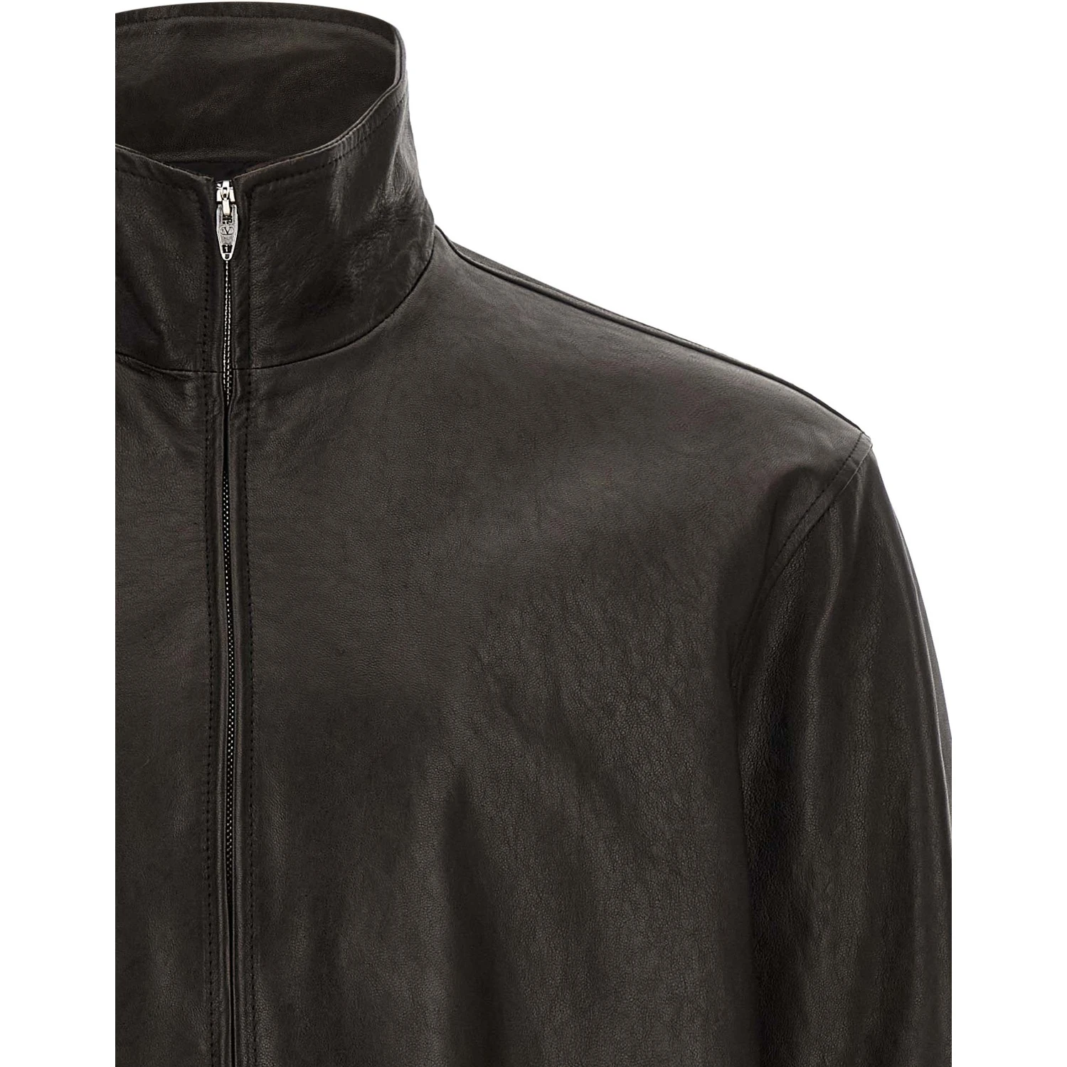Black Calfskin Leather Jacket