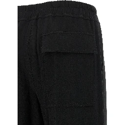 Black Viscose Casual Pants