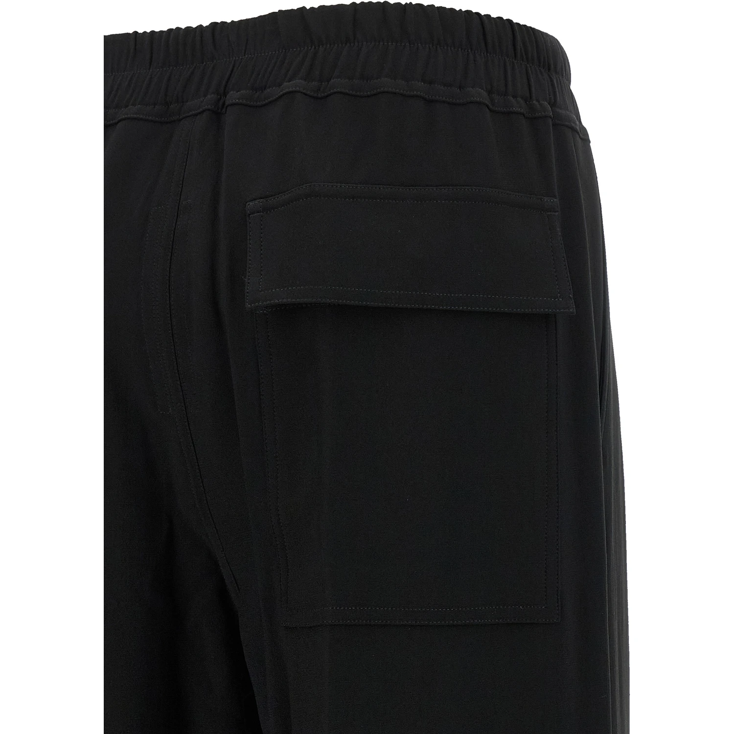 Black Viscose Casual Pants