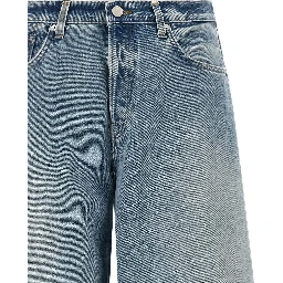 Blue Cotton Relaxed Fit Jeans