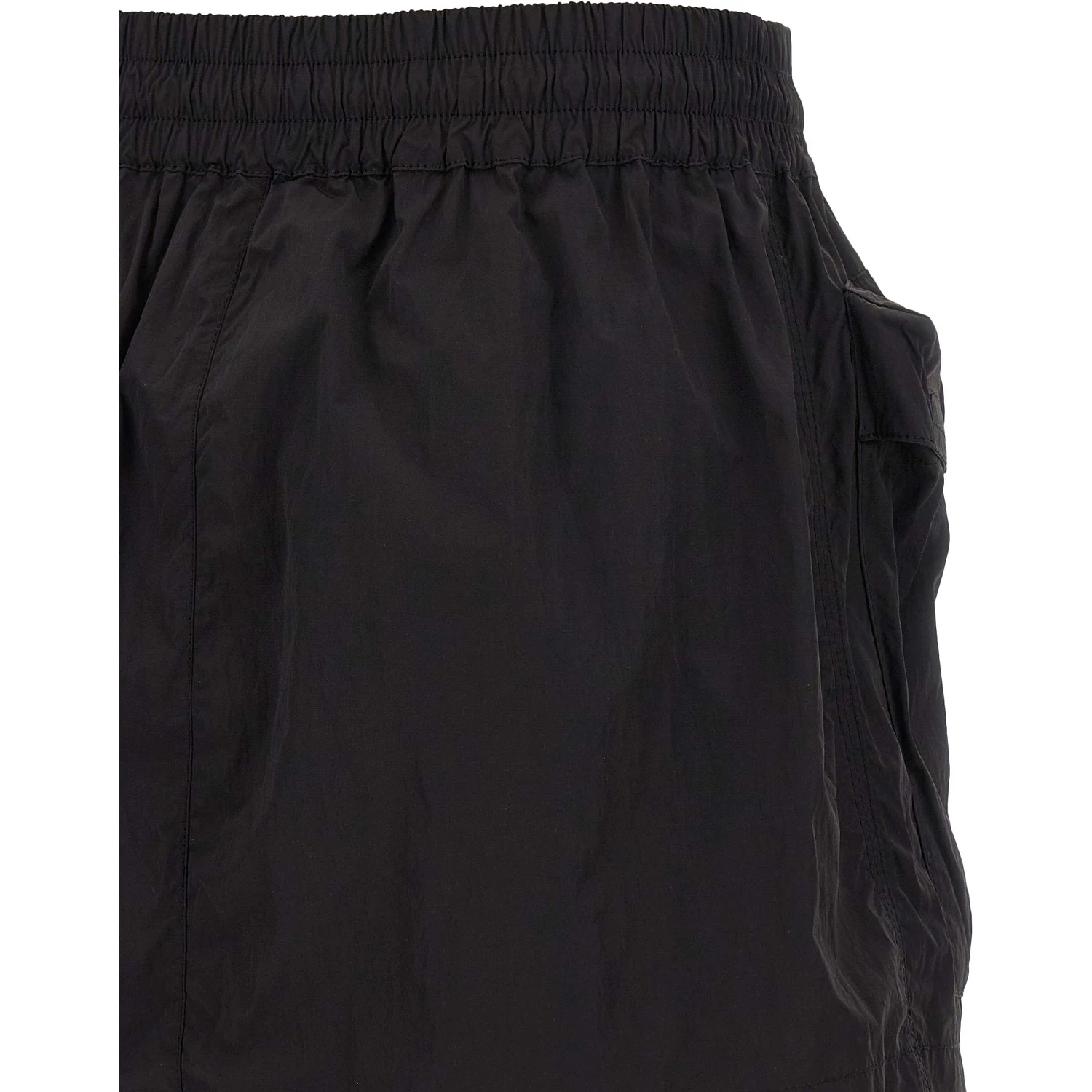 Black Polyamide Long Skirt
