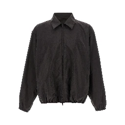 Brown Silk Shell Jacket