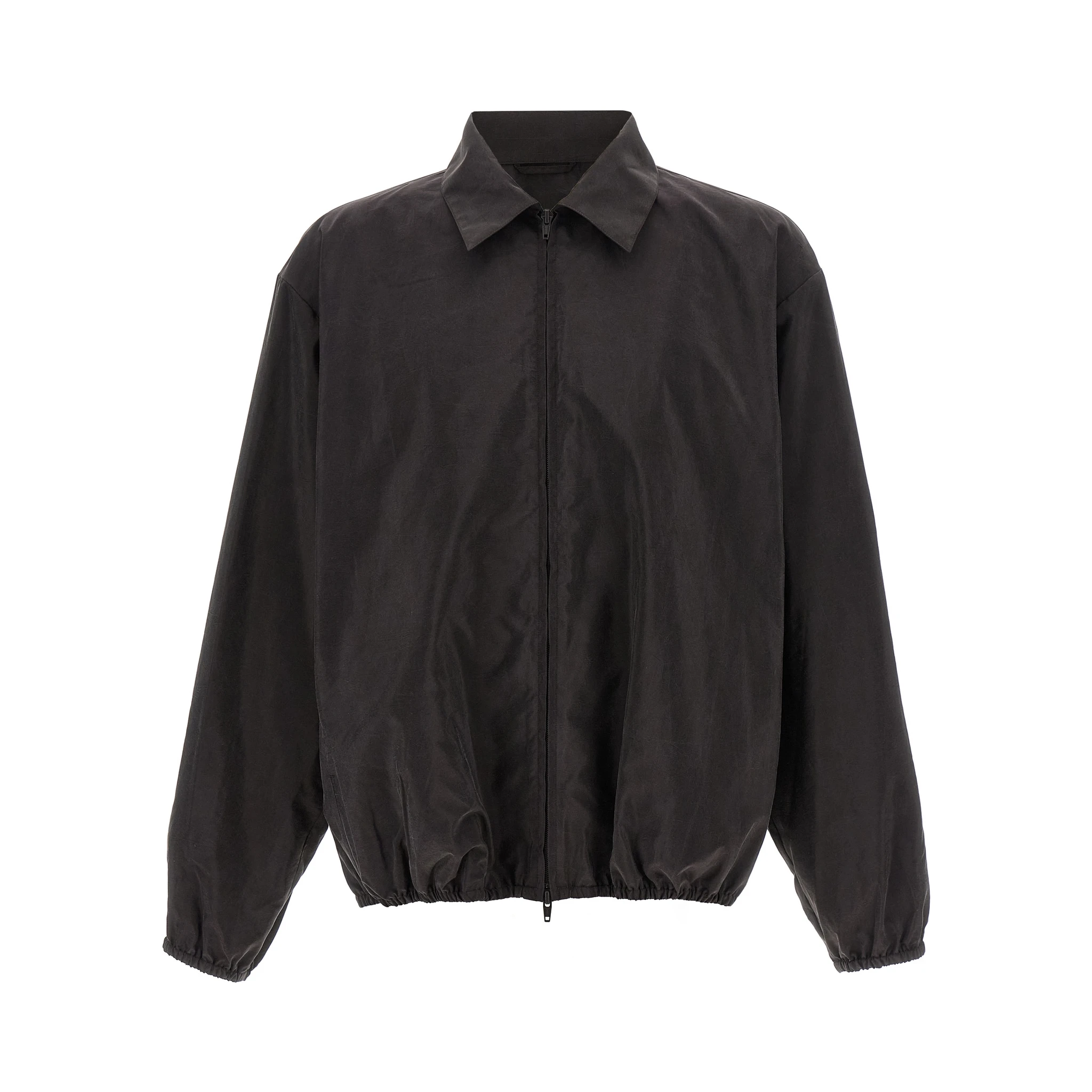Brown Silk Shell Jacket
