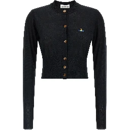 Black Cotton Cardigan