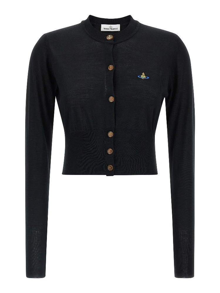 Black Cotton Cardigan