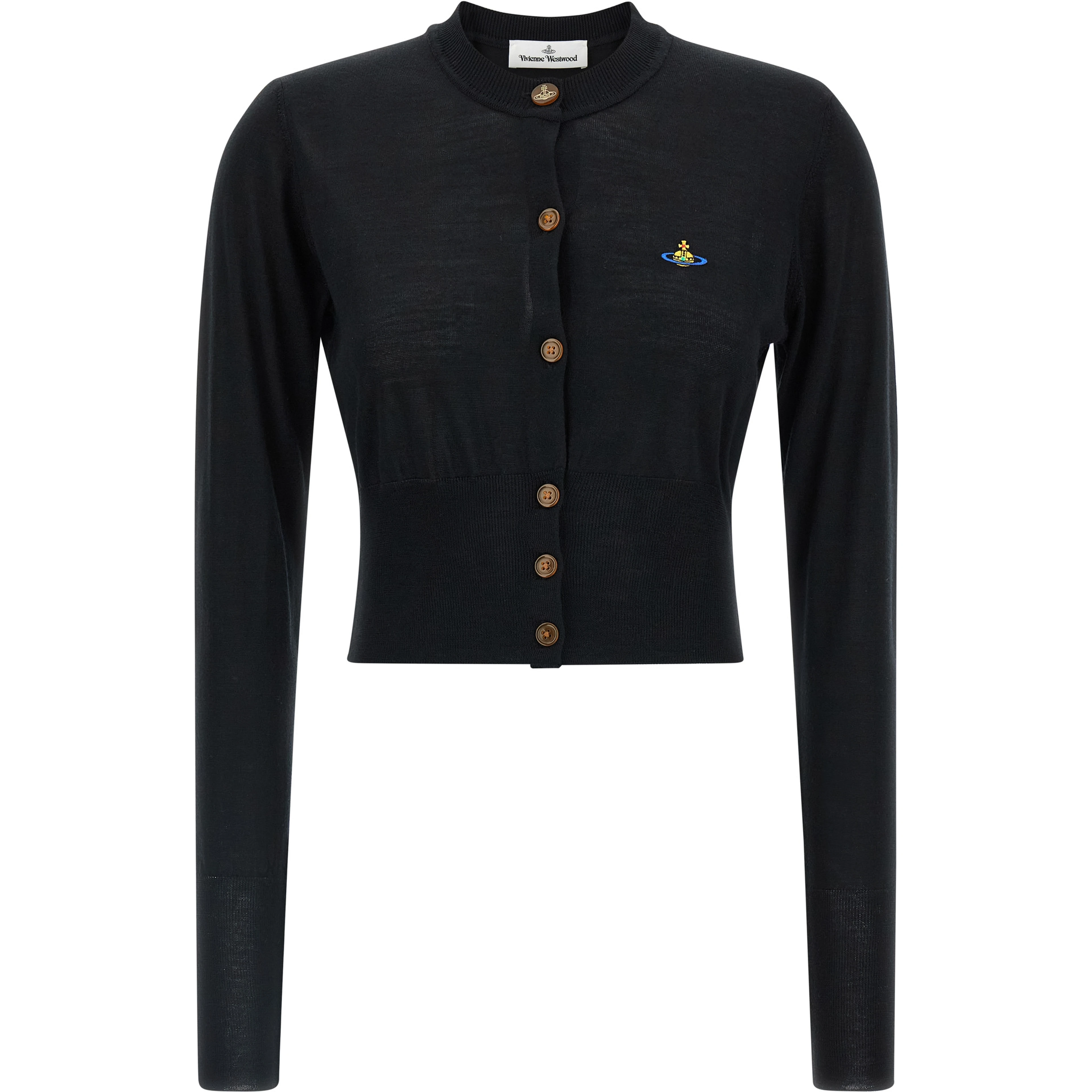 Black Cotton Cardigan
