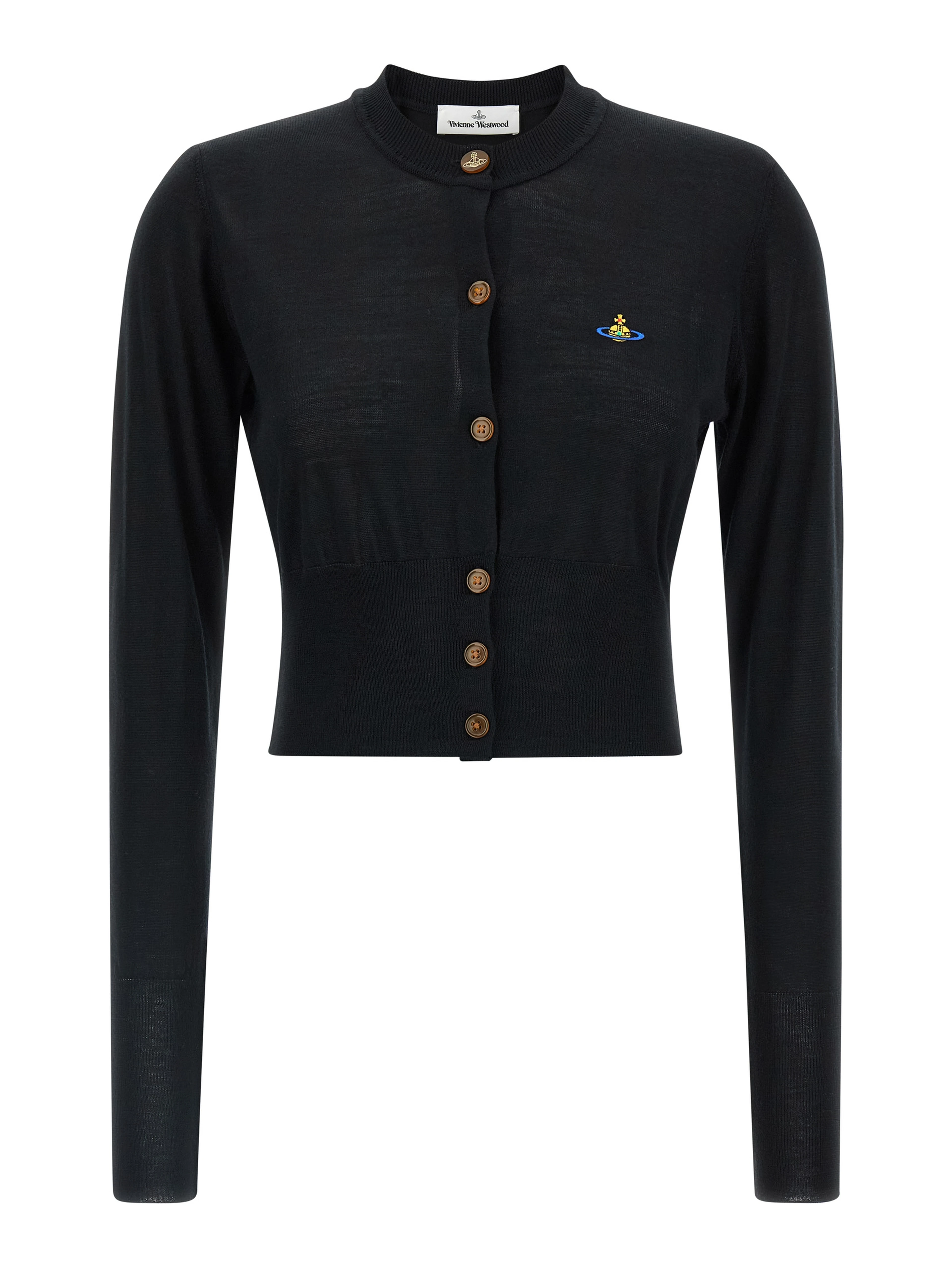 Black Cotton Cardigan