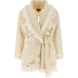 White Virgin Wool Cardigan