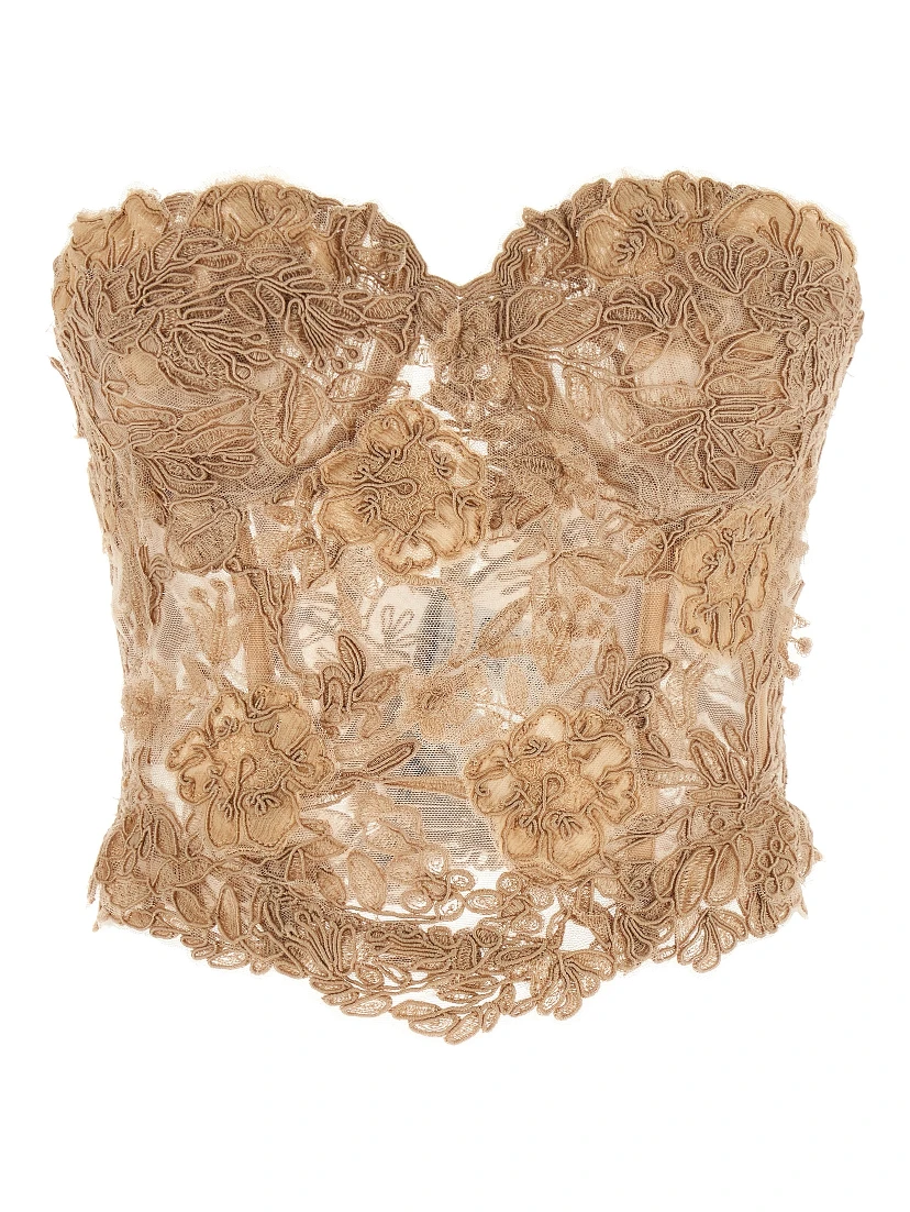 Beige Cotton Tank Tops