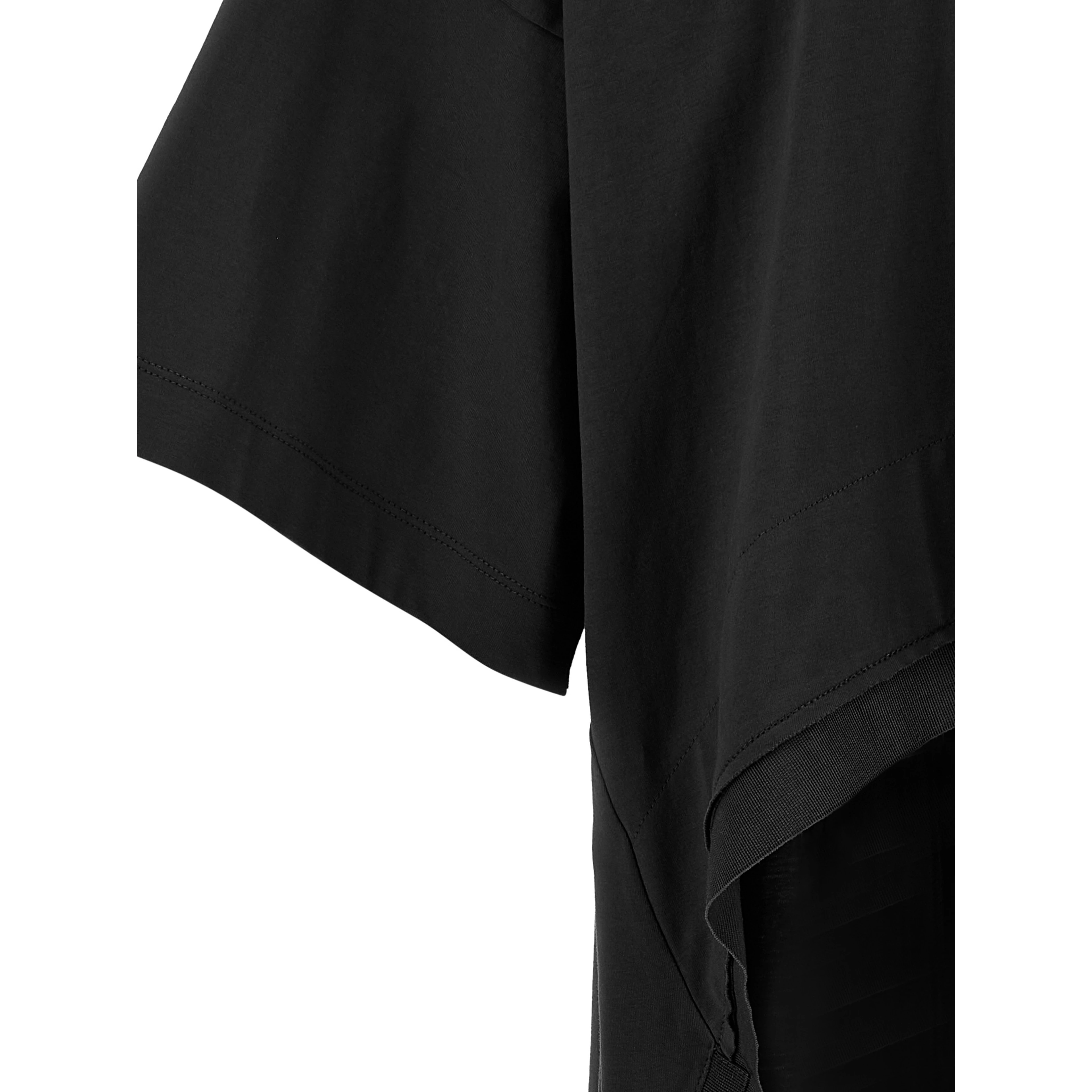 Black Cotton Casual Dress