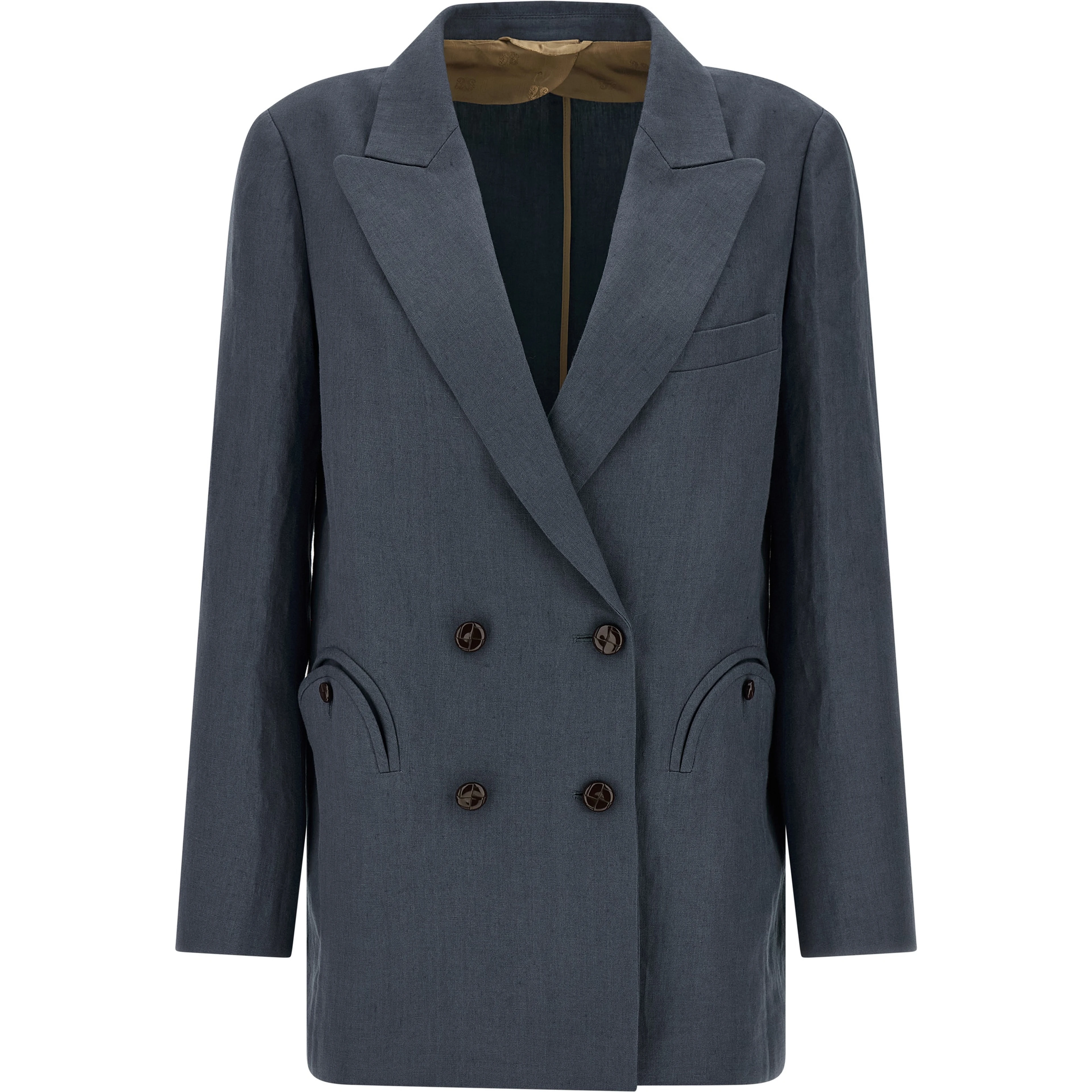 Blue Linen Blazer