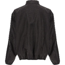 Brown Silk Shell Jacket