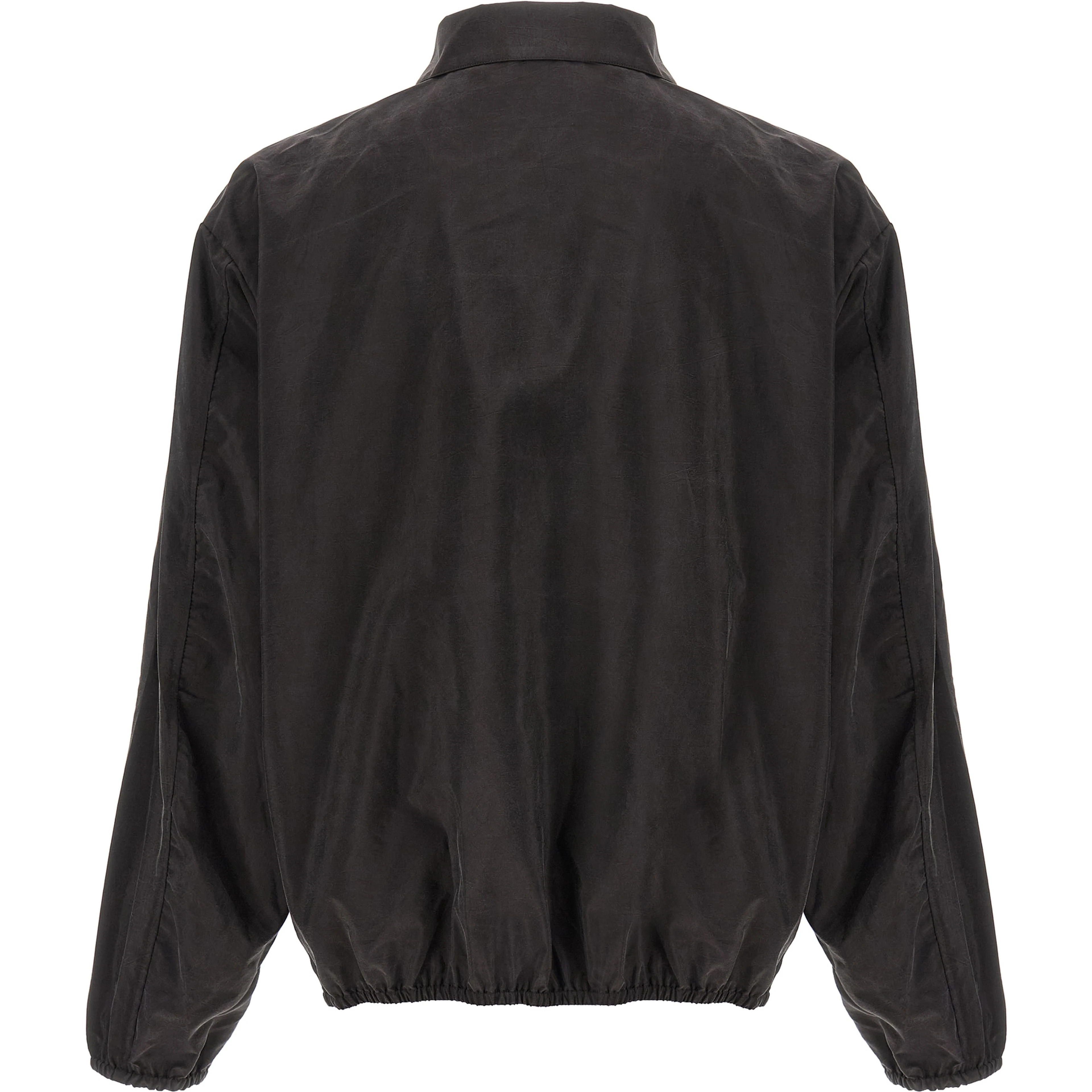 Brown Silk Shell Jacket