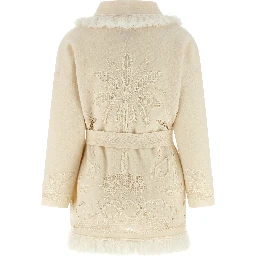 White Virgin Wool Cardigan