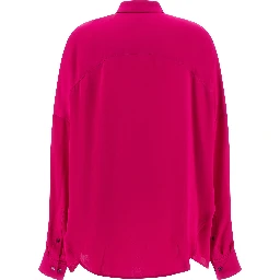 Fuchsia Silk Blouse