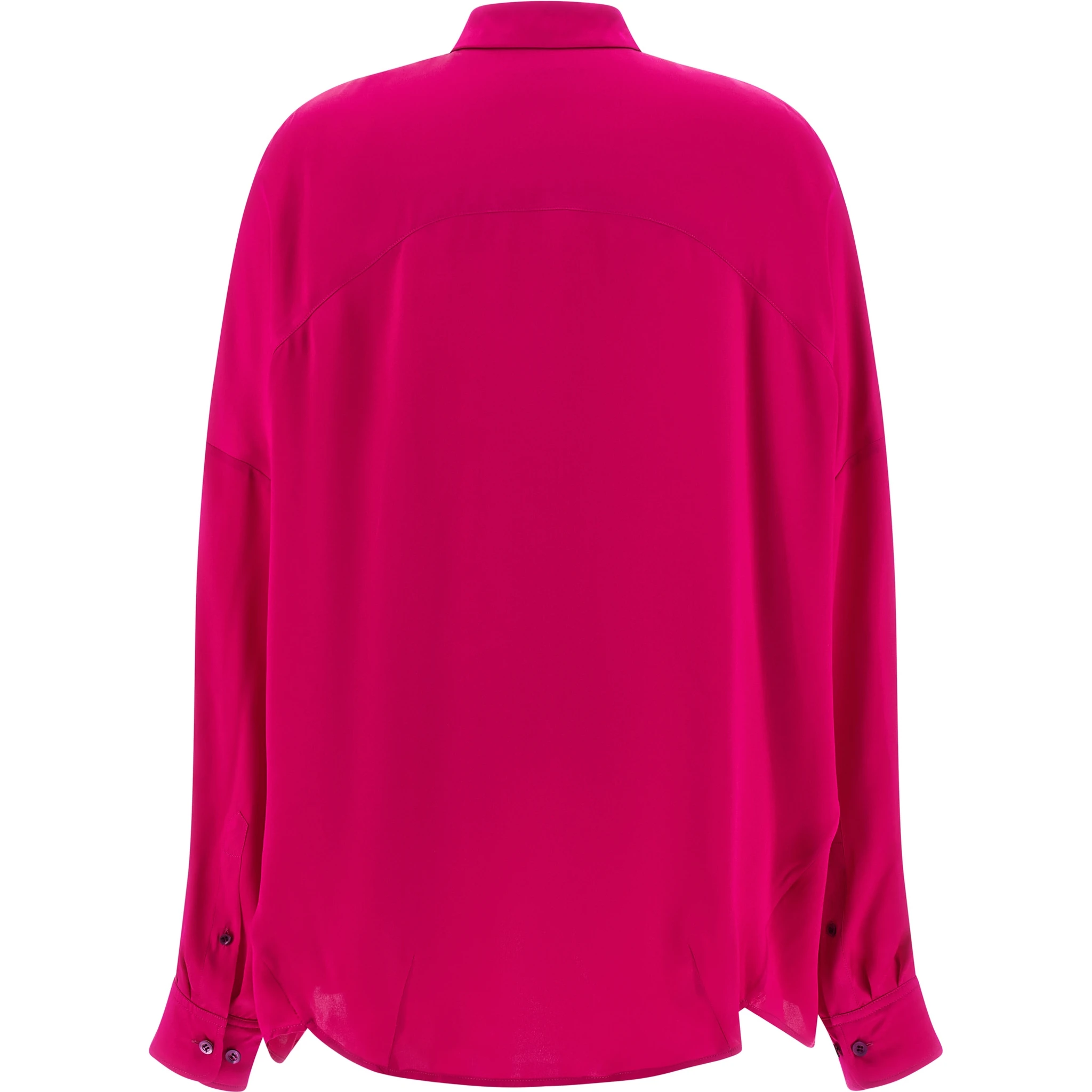 Fuchsia Silk Blouse