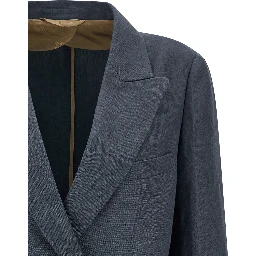 Blue Linen Blazer