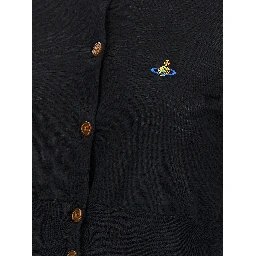 Black Cotton Cardigan