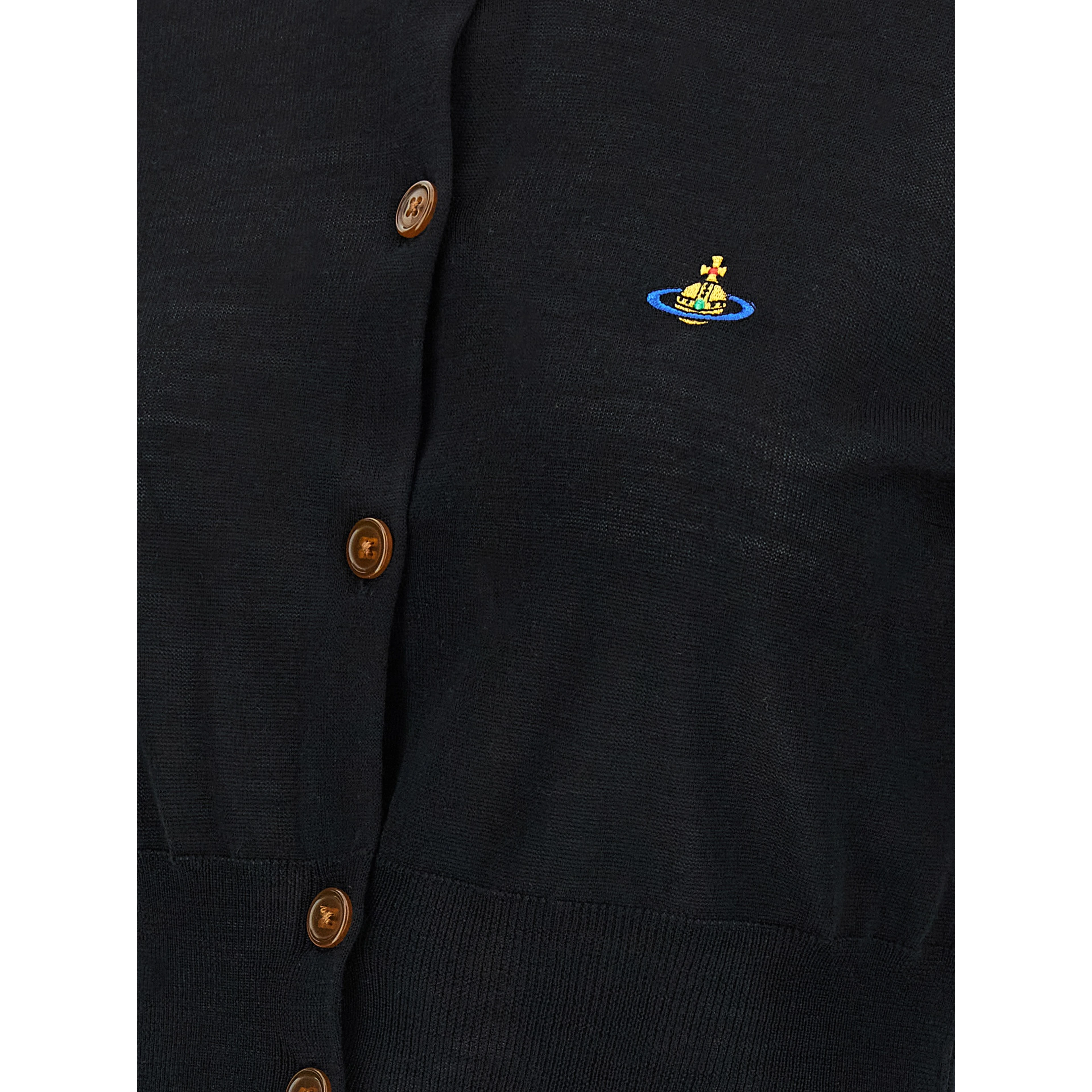 Black Cotton Cardigan
