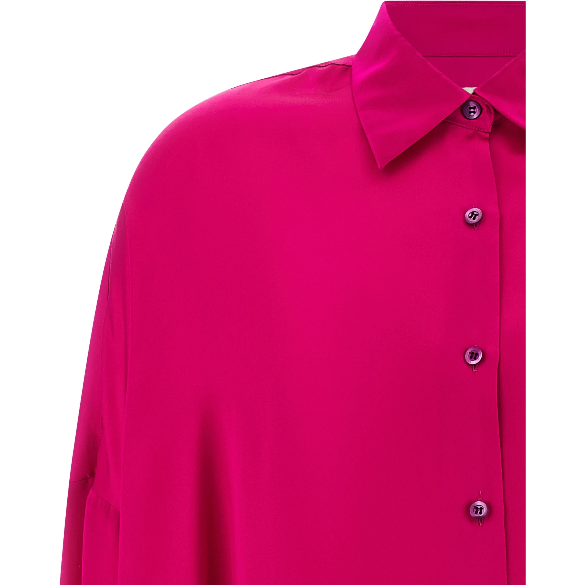Fuchsia Silk Blouse