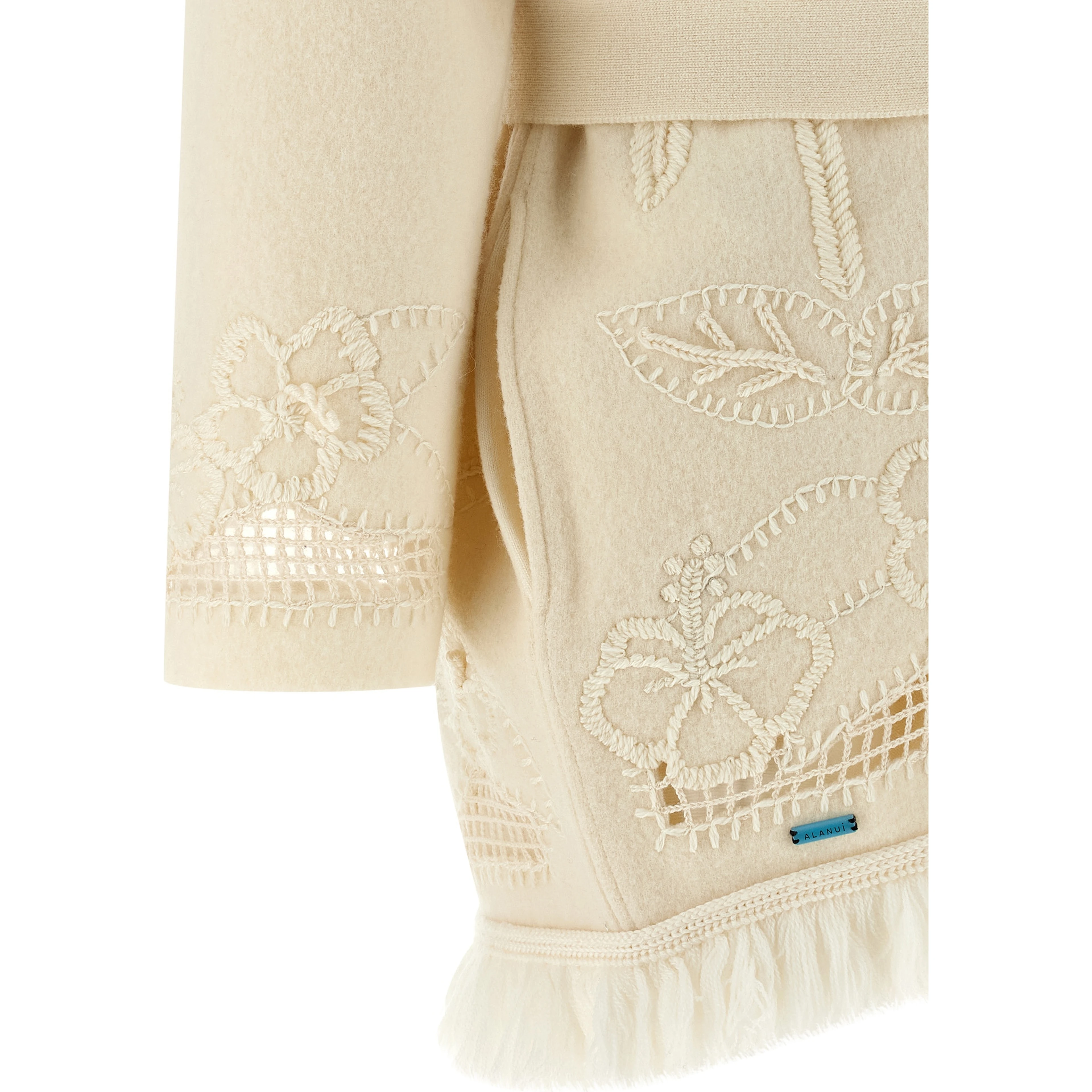 White Virgin Wool Cardigan