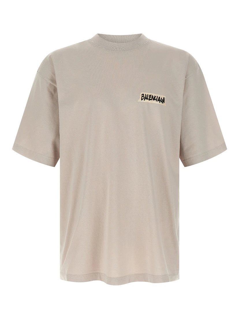 Gray Cotton T-Shirt
