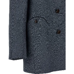 Blue Linen Blazer