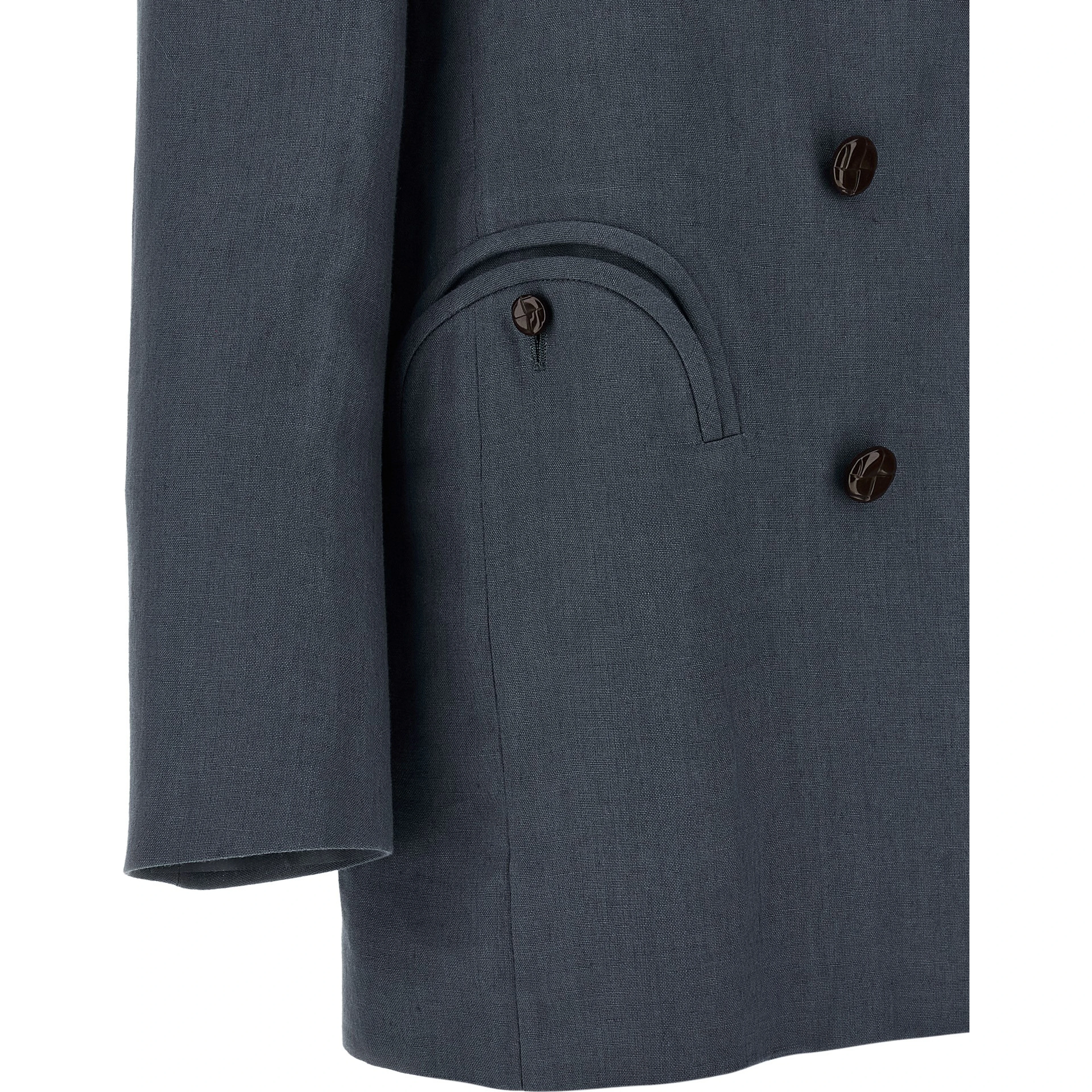 Blue Linen Blazer