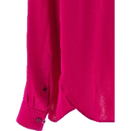 Fuchsia Silk Blouse