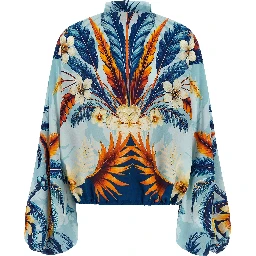 Blue Silk Blouse