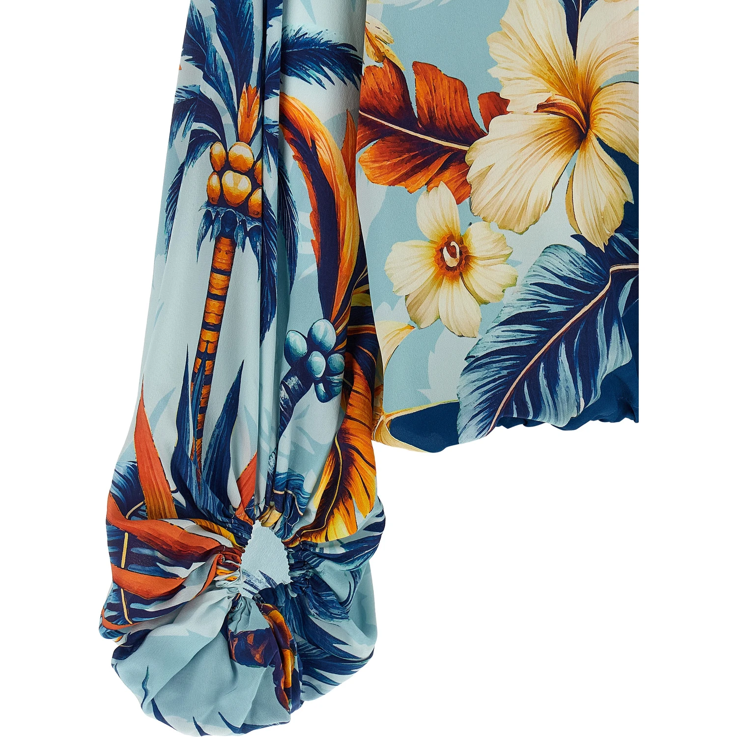 Blue Silk Blouse