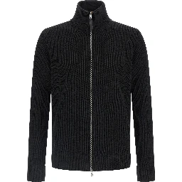 Black Cotton Cardigan