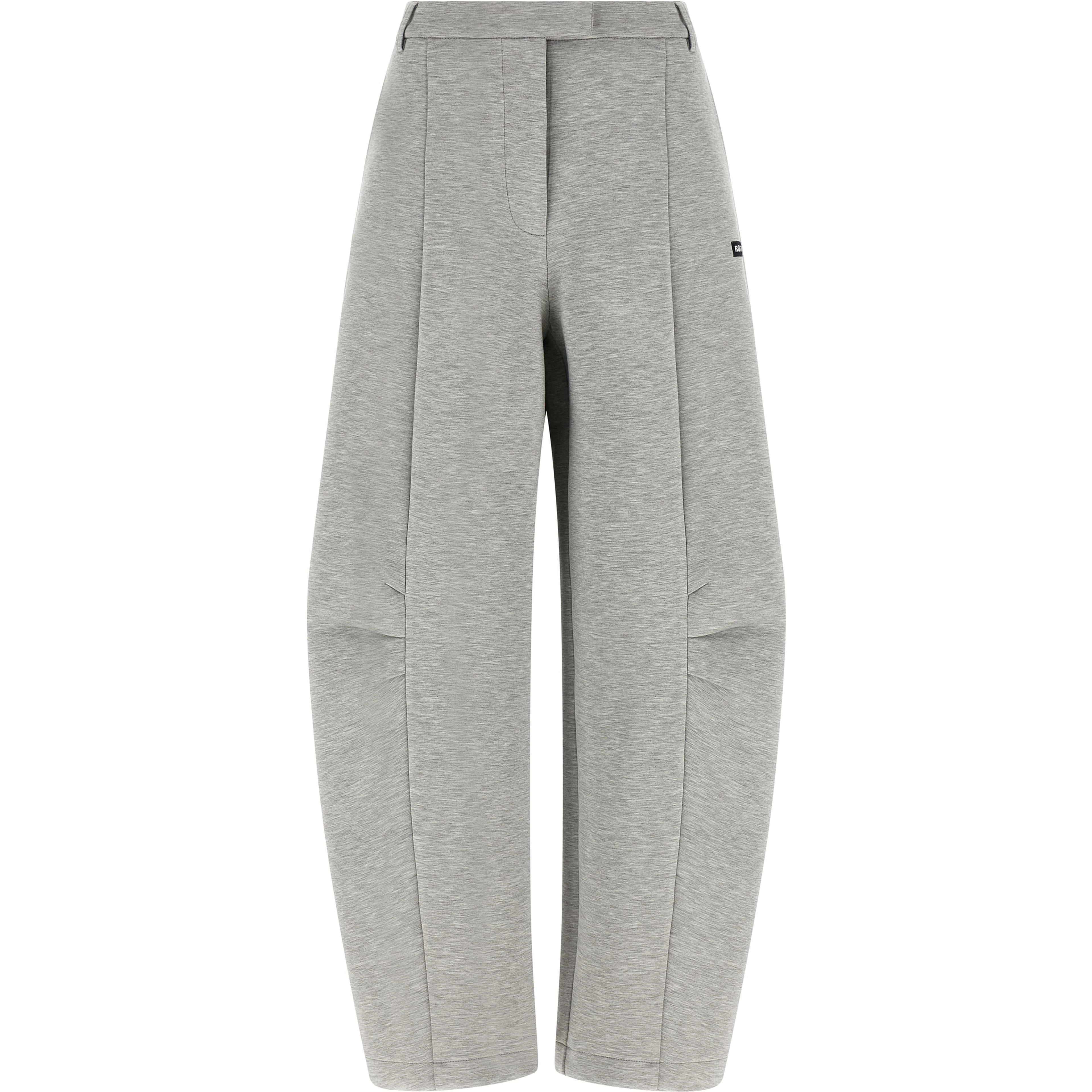 Gray Viscose Cargo Pants