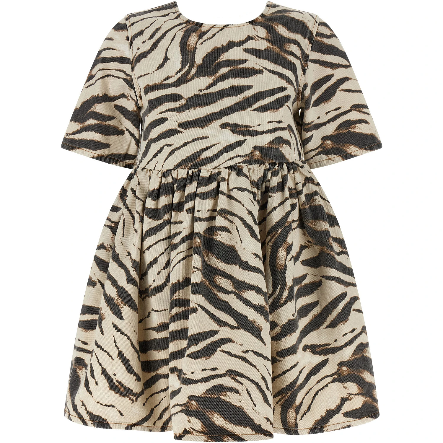 Multicolor Organic Cotton Short Dress