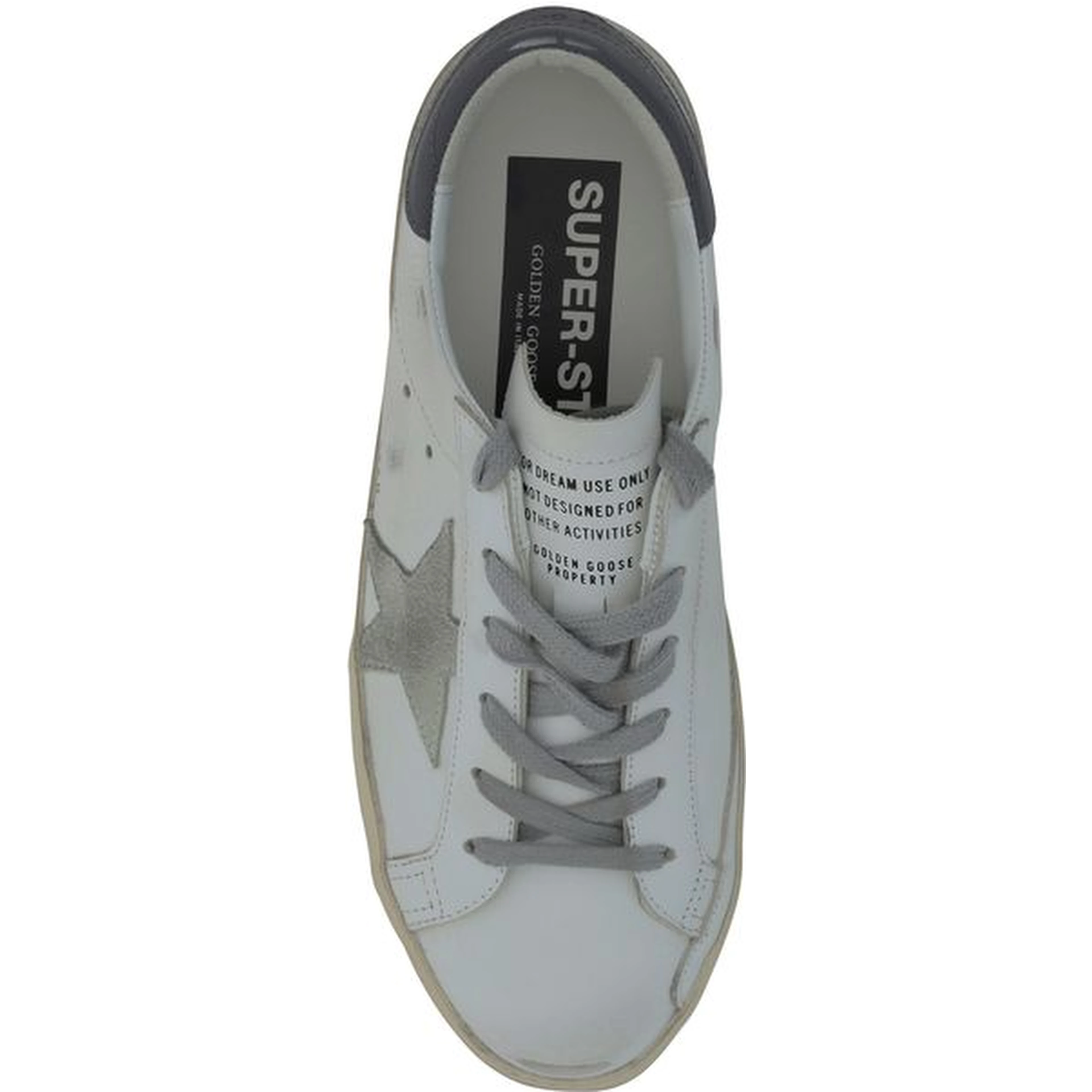 White Calf Leather Bos Taurus Low Top Sneakers