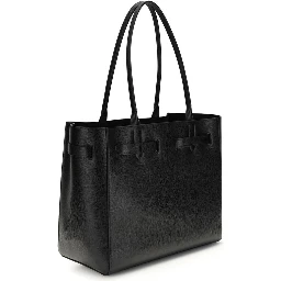 Black Calf Leather Bos Taurus Shoulder Bag
