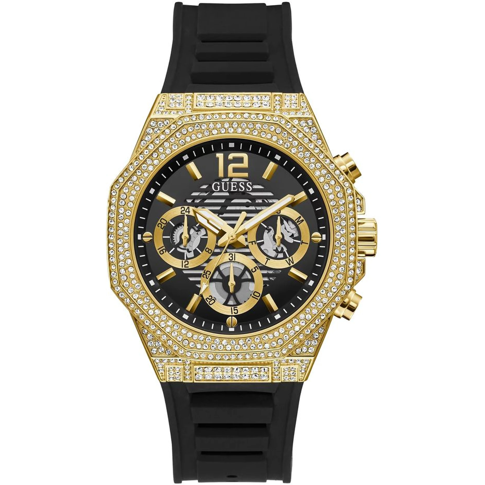 Black Synthetic Dress Watch