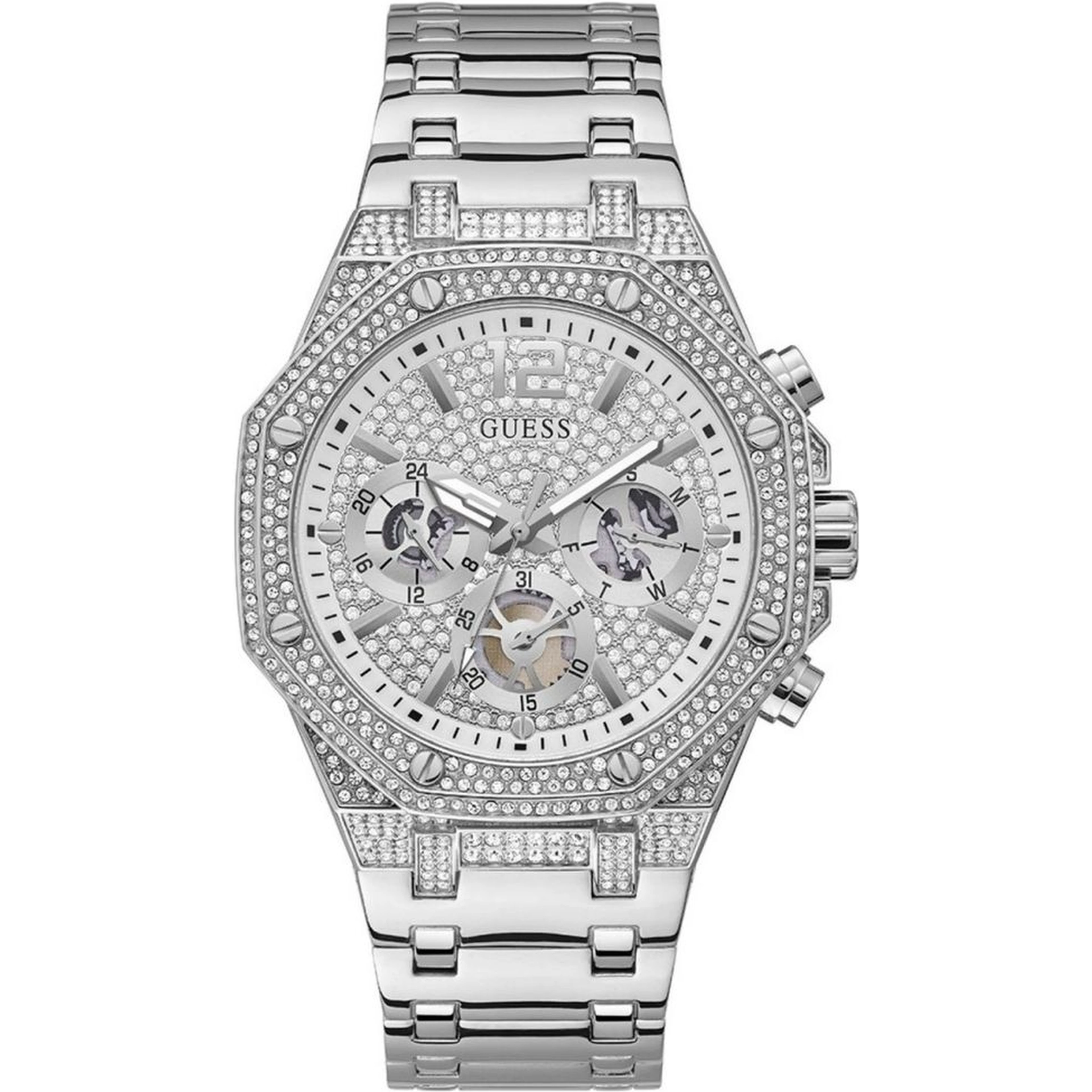 Gray Stainless Steel Dress Watch