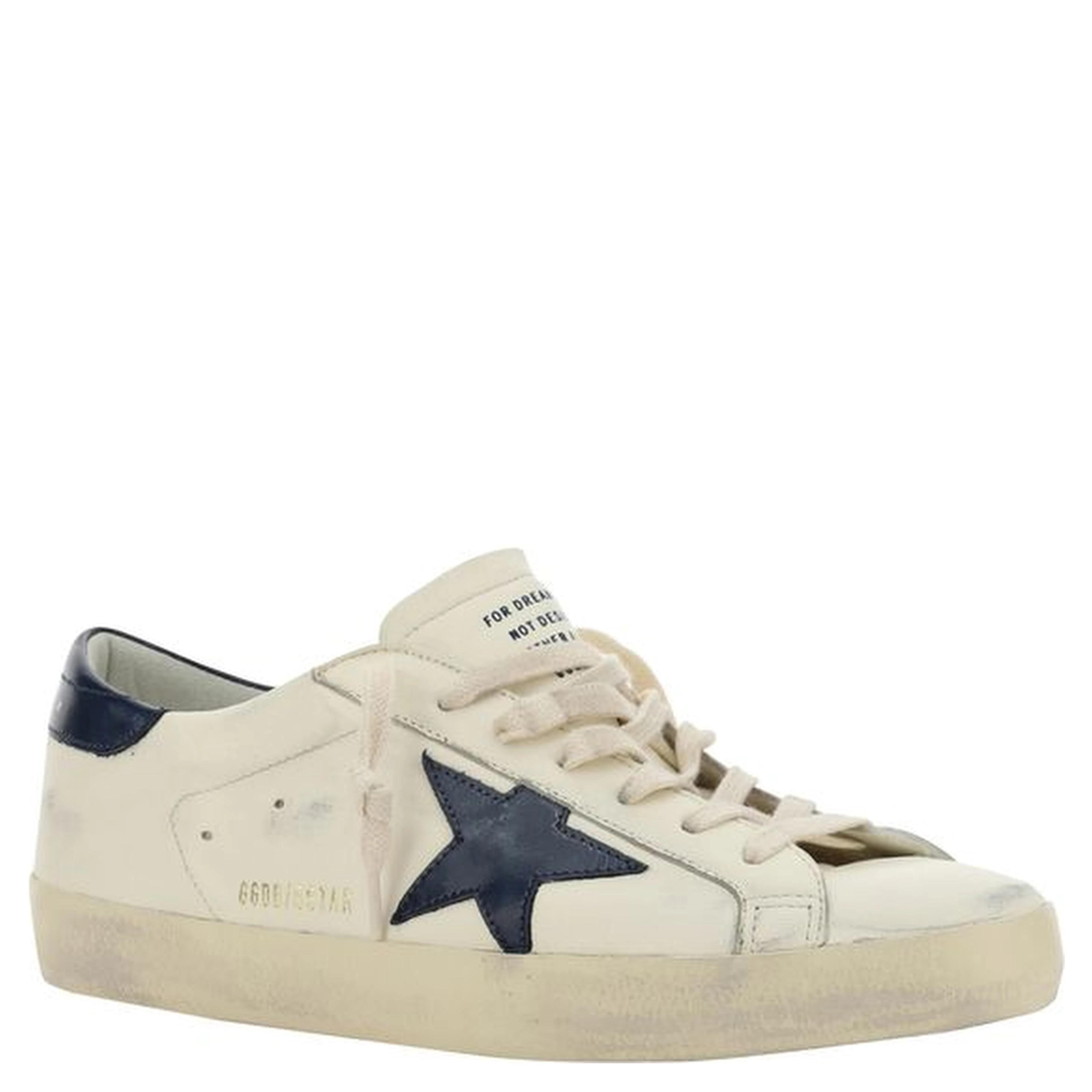 White Goatskin Low Top Sneakers