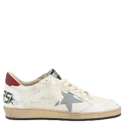Cream Calf Leather Bos Taurus Low Top Sneakers