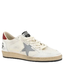 Cream Calf Leather Bos Taurus Low Top Sneakers
