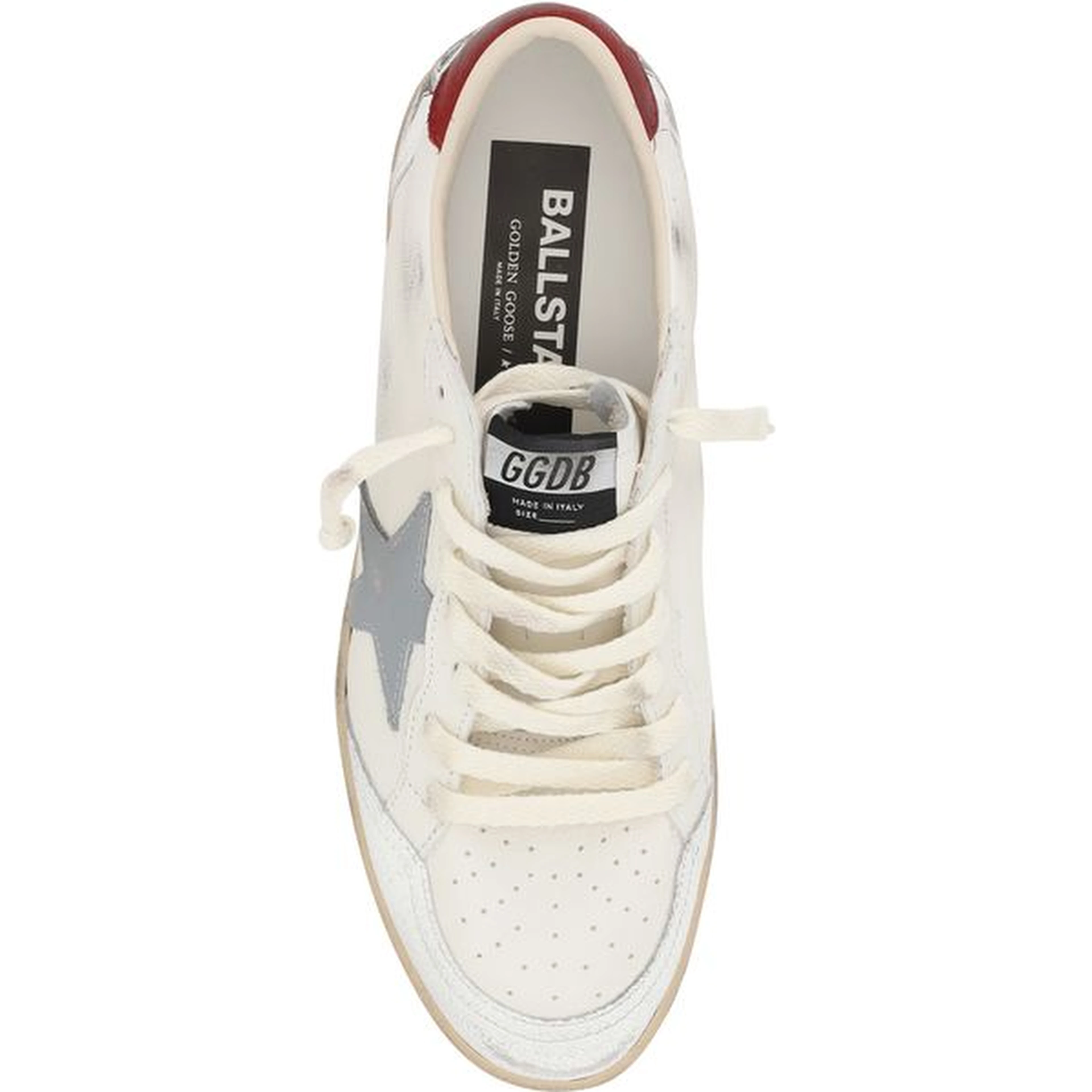 Cream Calf Leather Bos Taurus Low Top Sneakers