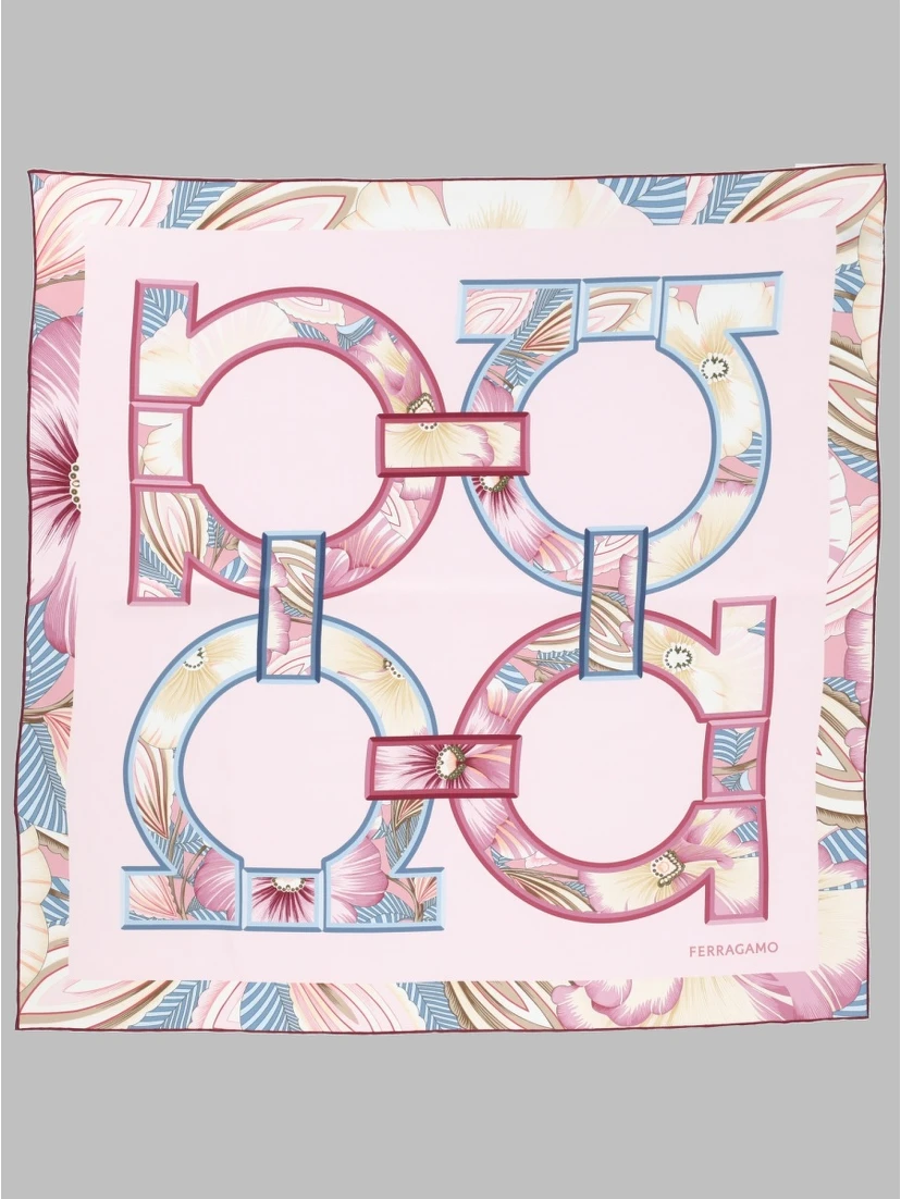 FOULARD A FIORI "GANCINI"