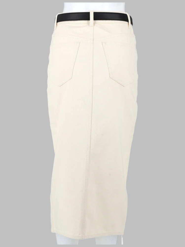 denim midi skirt alternative