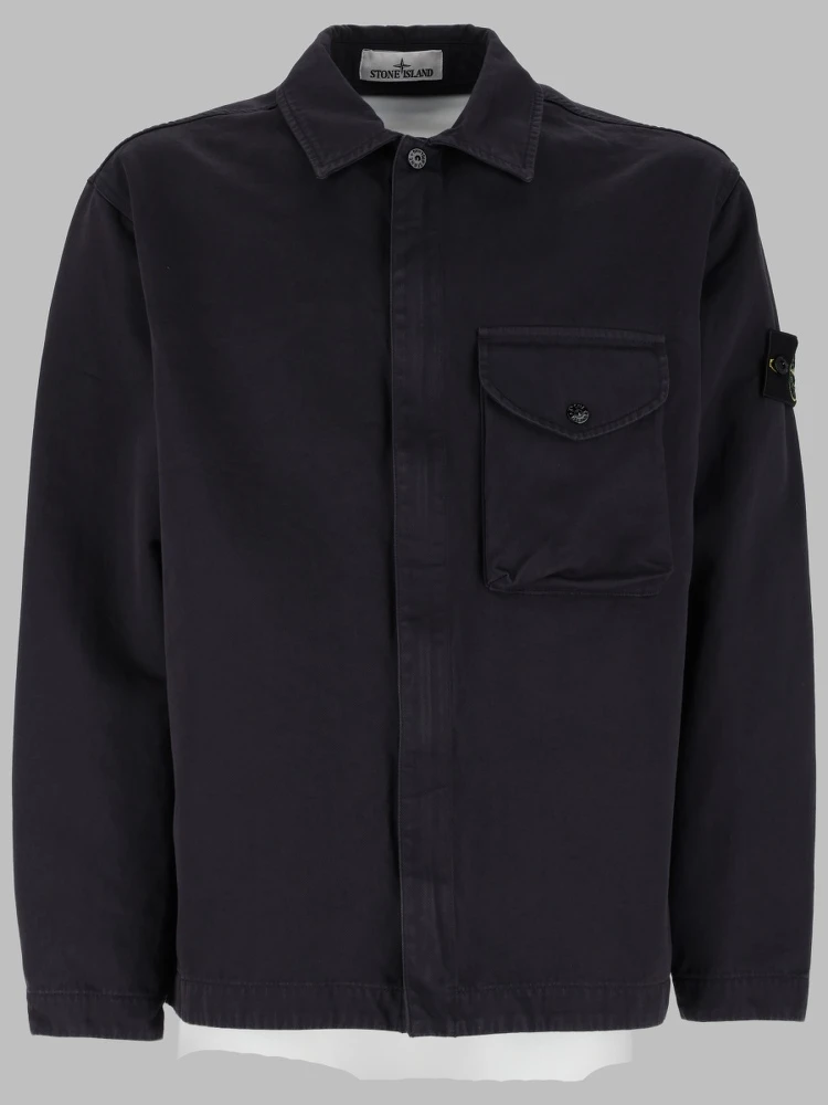 OVERSHIRT IN TWILL DI COTONE