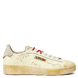 Sneakers Dallas Low Vintage In Pelle, Nabuk Marshmallow
