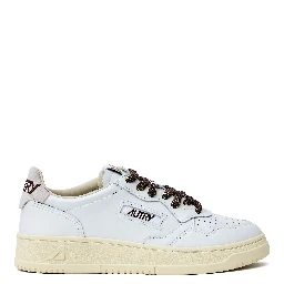 Sneakers Medalist Low In Pelle, Swool Bianco, Chocolate Chip
