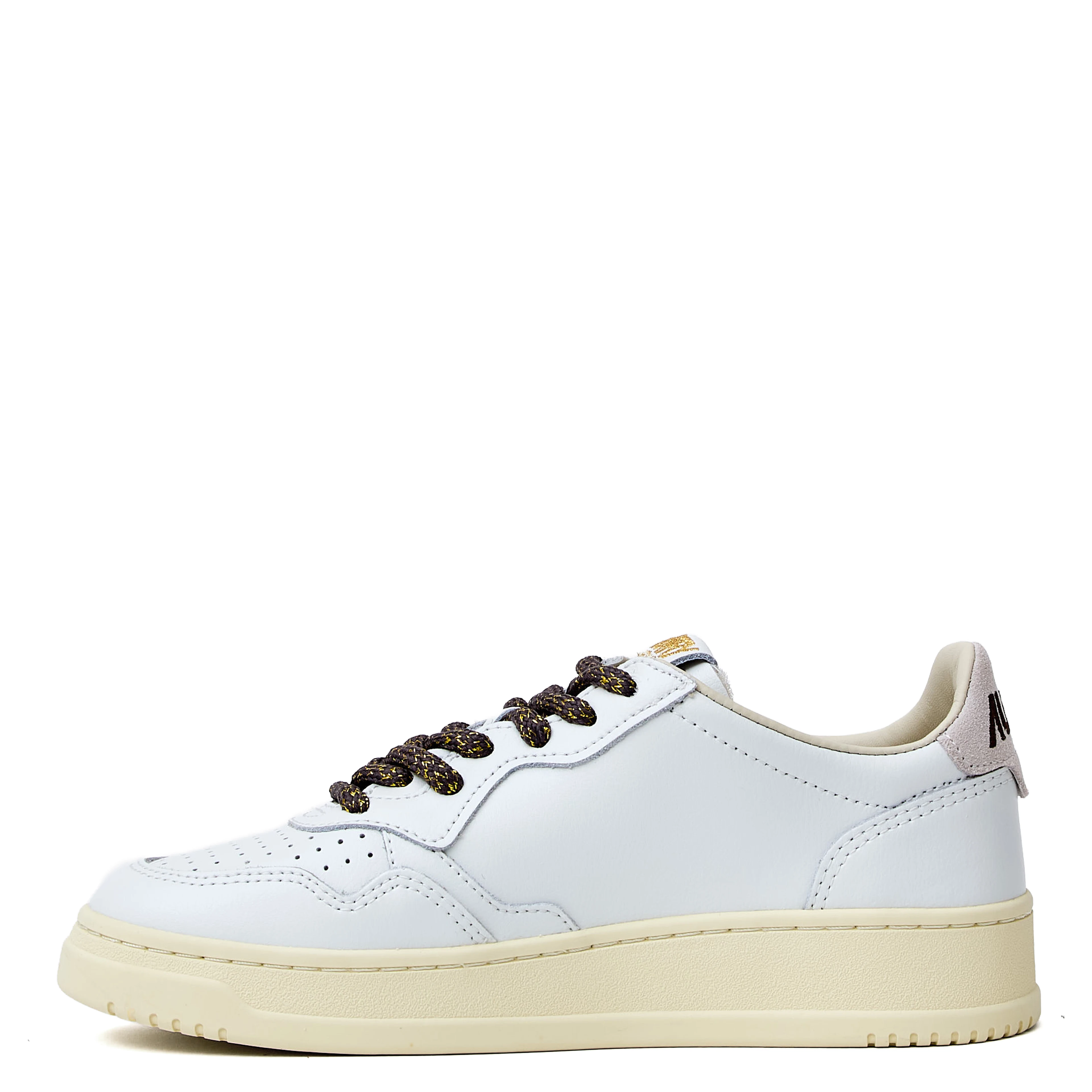 Sneakers Medalist Low In Pelle, Swool Bianco, Chocolate Chip