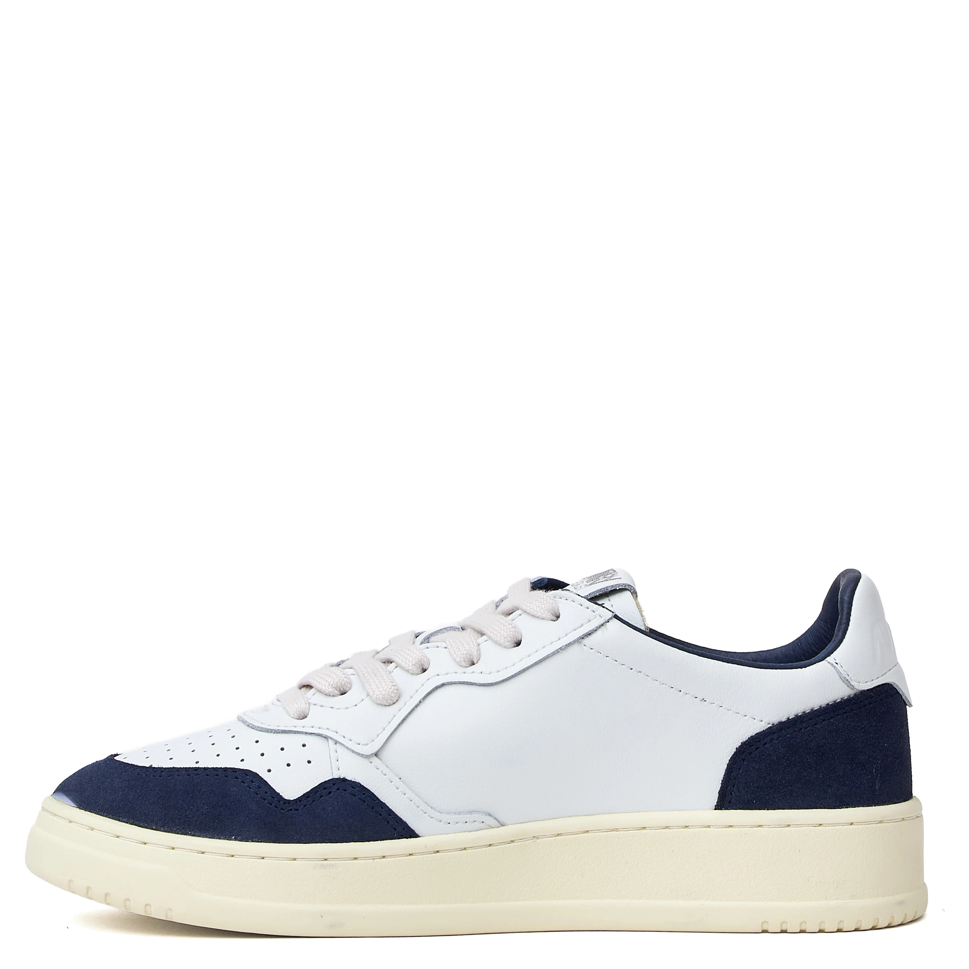 Sneakers Medalist Low In Pelle Soft Bianca, Denim