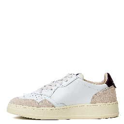Sneakers Medalist Low In Pelle, Suede Bianco, Fig